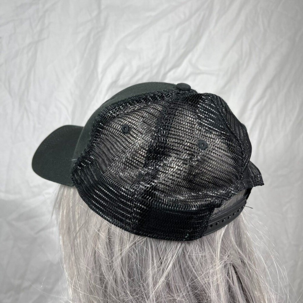FIVE Hat Cap Mens Adjustable Black Vented Baseball Trucker American Snapback - Picture 9 of 14